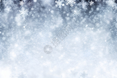 白色雪花装饰美丽的雪花设计图片