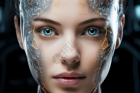 科技机器人背景图片