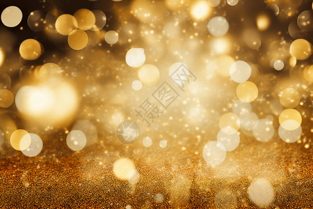 淘气圣诞派对金色光点设计图片
