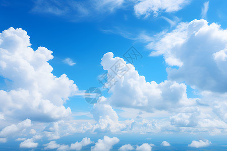 美丽的天空白云背景图片