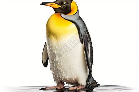 黑白的企鹅背景图片