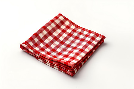 红白格子的桌布背景图片