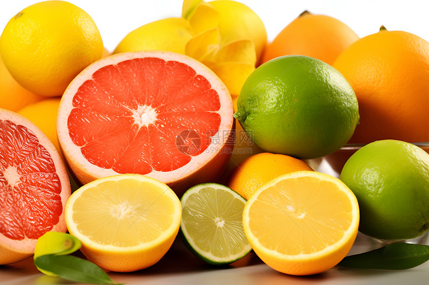 成熟的多汁柑橘图片