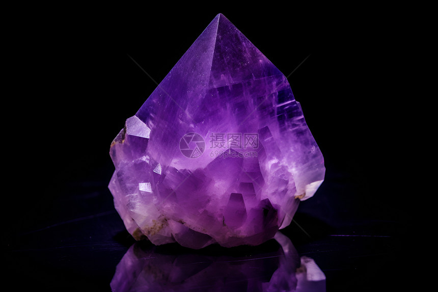 迷人魅力的紫水晶矿物图片