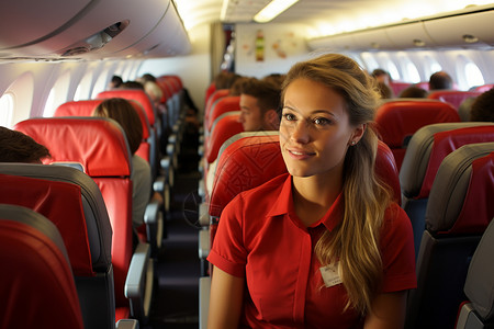安全规范专业的飞机乘务员背景