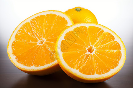 清新美味的柑橘水果背景图片