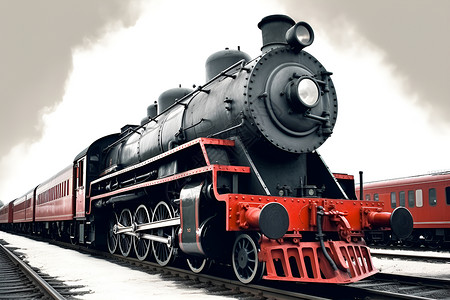 蒸汽火车工业复古高清图片
