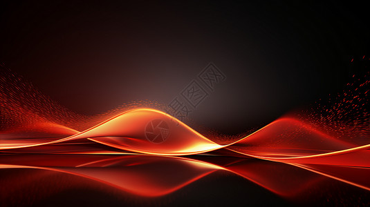 奇华水波姿华的红色背景设计图片