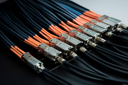 光纤网络电缆背景图片