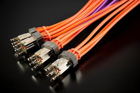 光纤电缆背景图片