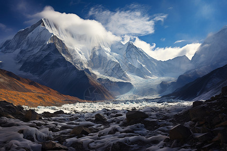 高山巍峨背景图片