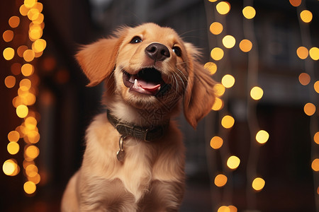 快乐的小狗背景图片