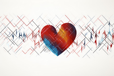 生物监测生物体心脏医疗概念图设计图片