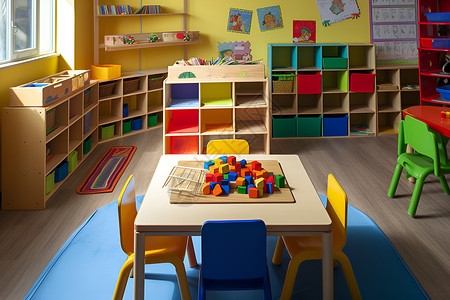 现代儿童教育的幼儿园背景图片
