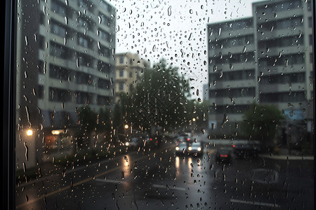 夜晚的窗外雨夜窗外的竟敢背景