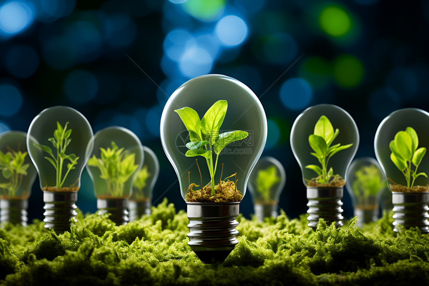 创新科技的绿色能源概念图图片