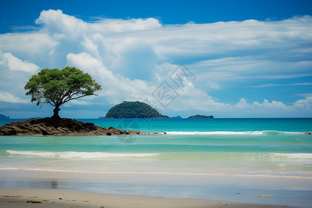 普吉岛的美景背景图片
