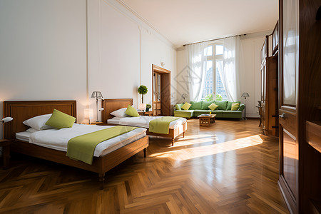 古典风格的卧室背景图片