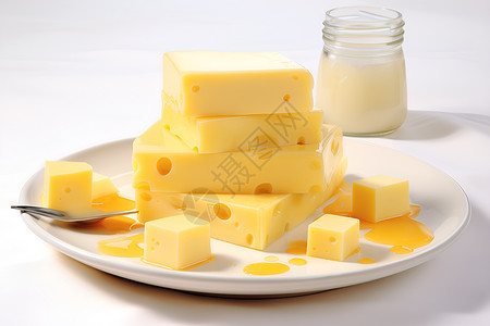 美味的奶酪背景图片