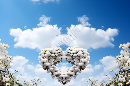 浪漫白云背景图片
