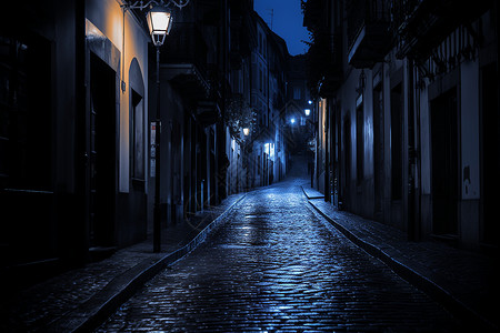 老巷神秘的黑暗之巷背景
