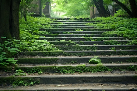 青葱之路背景图片