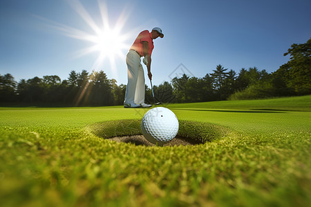 休闲运动的高尔夫背景图片