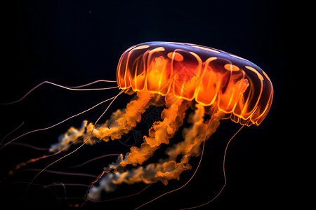 水底生物触手的水下生物背景