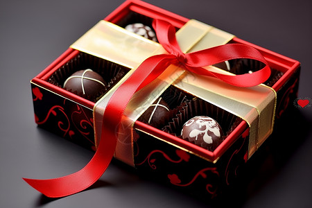 巧克力盒甜蜜浪漫之盒背景