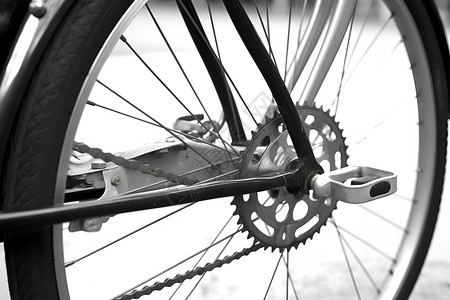 自行车之轮轮子脚踏板高清图片