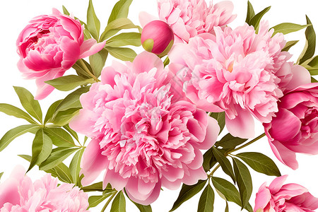 甜蜜的粉色花朵背景图片