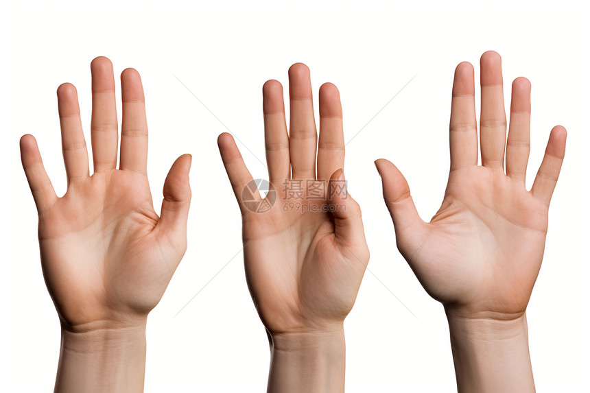 聋哑人沟通交流的手势图片