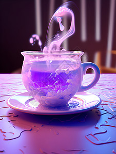 绚丽多彩的奶茶世界背景图片