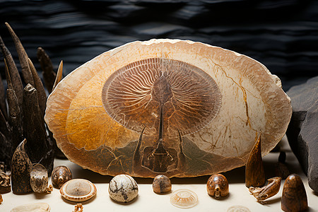 古代化石背景图片