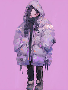 紫色外套背景图片