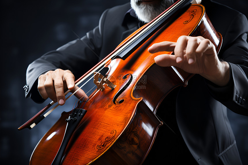 专业的大提琴演奏家图片