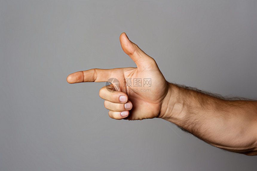口语交流的手势图片