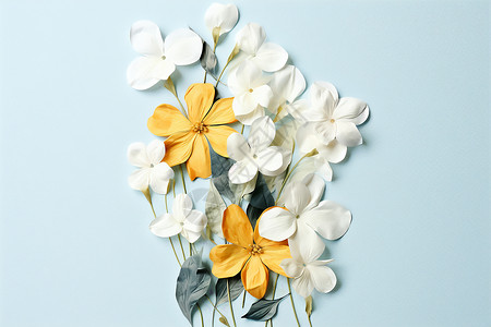 手工艺术的花卉艺术品背景图片