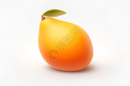 新鲜的芒果插画背景图片
