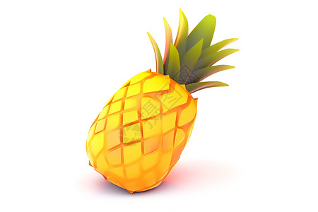 美丽的菠萝图标背景图片