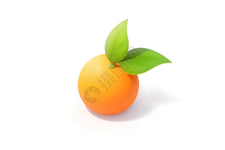 可爱小橙子美味的橙子插画