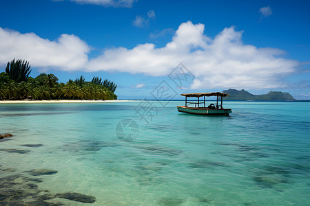 绝美岛屿沙滩背景图片