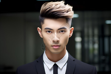 亚洲男士发型背景图片