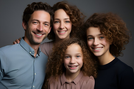 欢乐的一家人背景图片