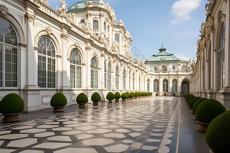 皇家别墅建筑背景图片