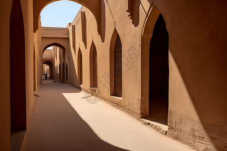 沙漠拱门与窗户背景图片