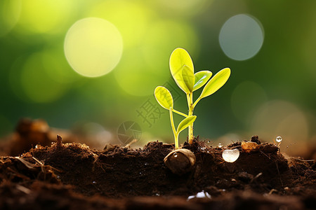 植物土壤新生命的成长背景