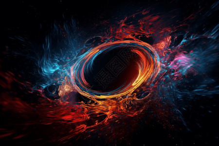 外太空的黑洞一个神秘的黑洞背景