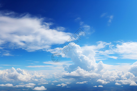 高层云天空中有大量云朵背景