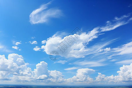 高层云蓝天白云美景背景